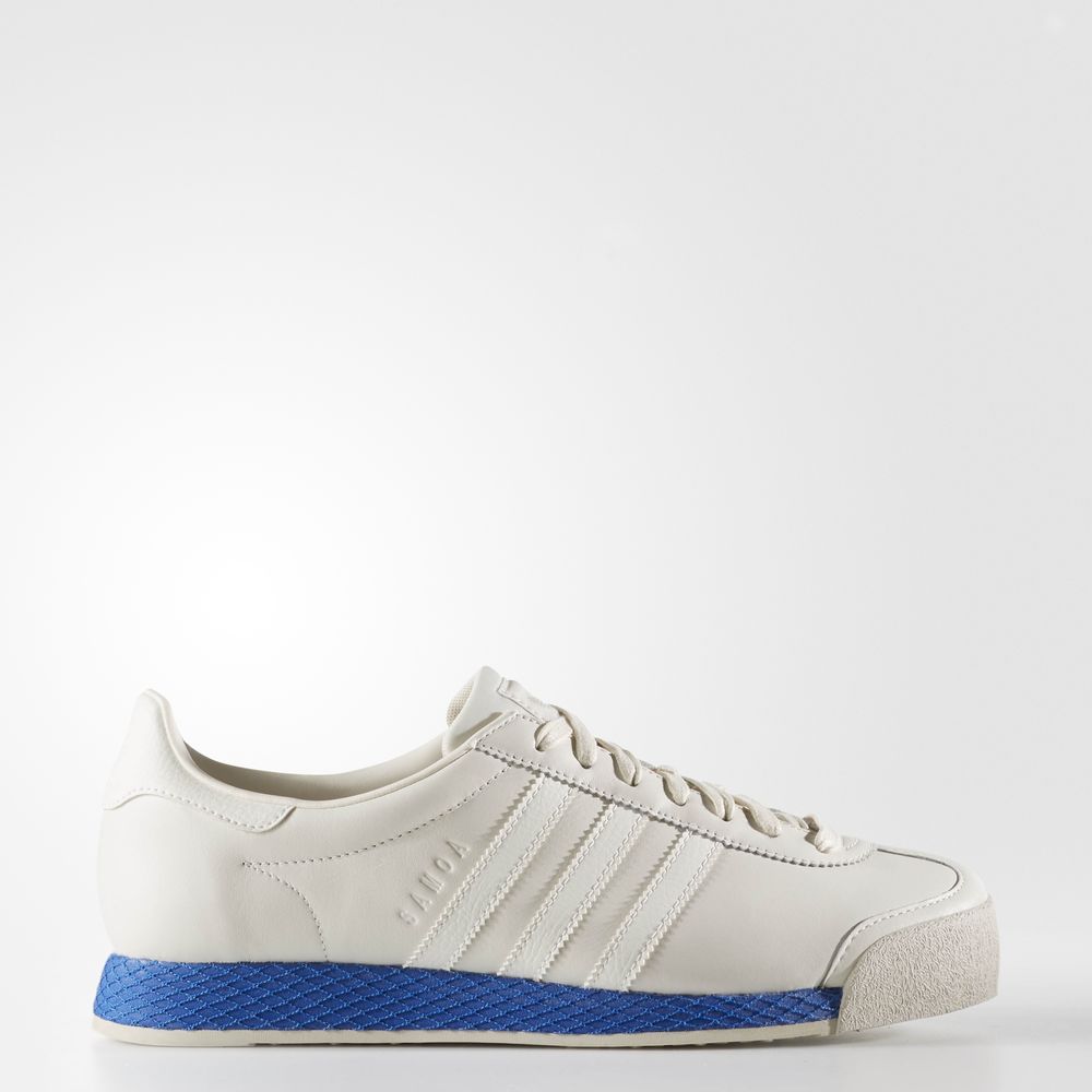 Adidas Samoa Vintage - Originals γυναικεια - Ασπρα/Μπλε,Μέγεθος: EU 36 – 54 2/3 (788PHENV)